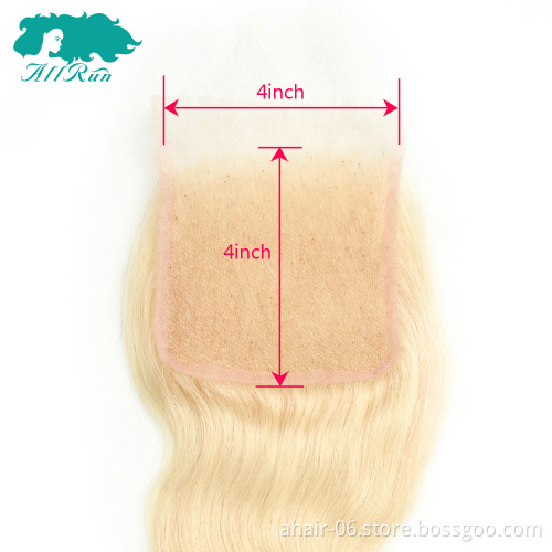 613 Human Hair Closure, 100% Human Hair 613 Closure, 613 Blonde Closure